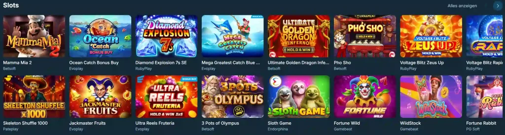 Lolo Casino Slot Spiele mit Bonus-Buy-Funktionen und verschiedenen Anbietern